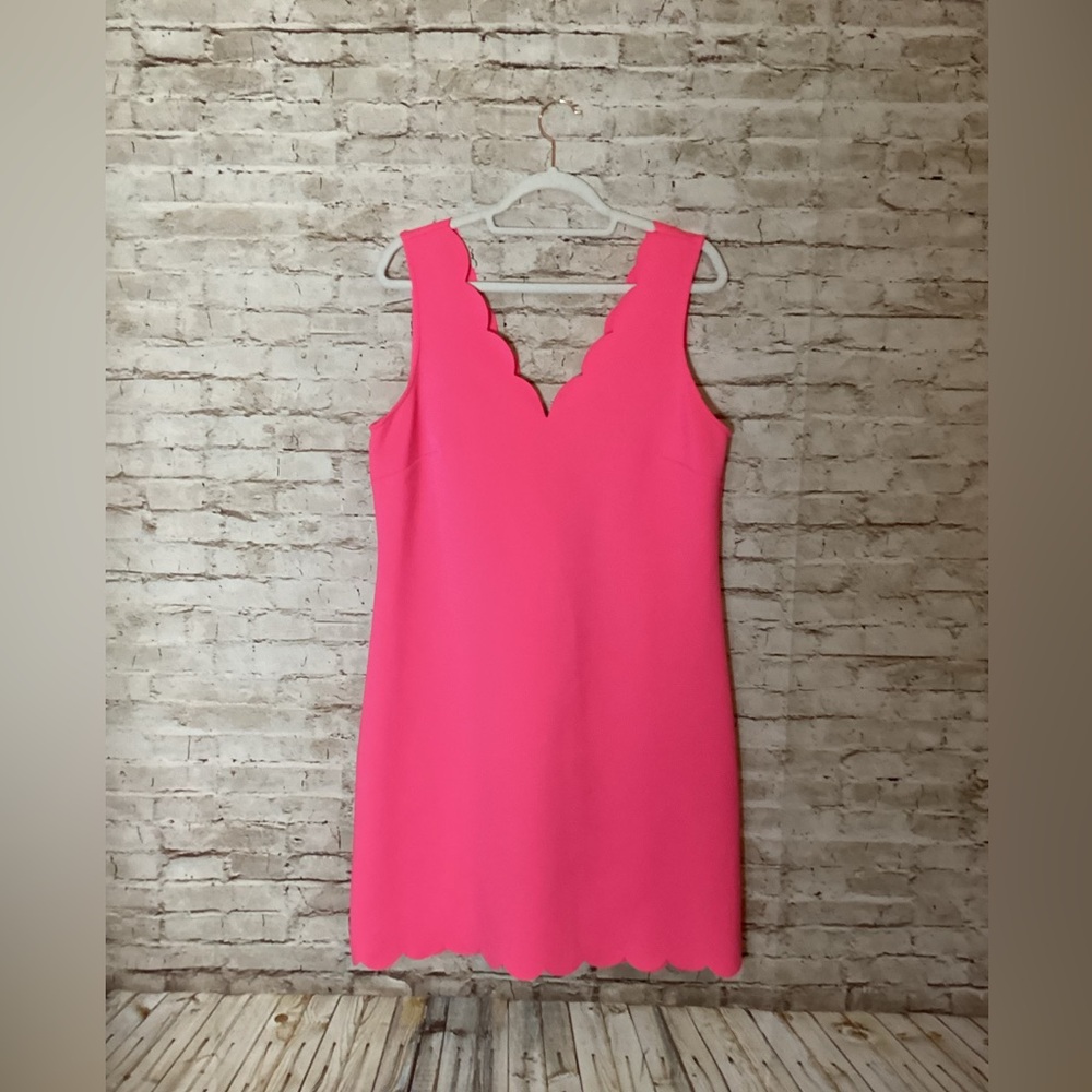 Lilly Pulitzer pink Mikayla Scallop Scuba shift dress - Picture 5 of 7